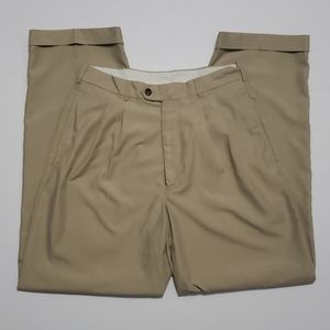 Ralph Lauren Chaps Golf Khaki Pleated Pants 31×32